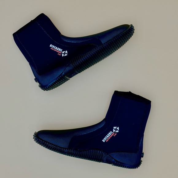 Wetsuit boots 5mm Neoprene Shoes for Scuba Diving Kayak Spearfishing - Black - Picture 4 of 8